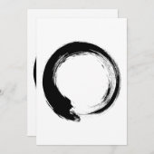 Enso Zen Circle Advieskaart (Voorkant / Achterkant)