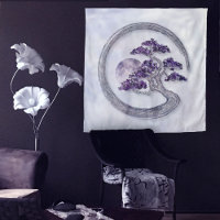 Enso Zen Circle Amethyst Bonsai boom