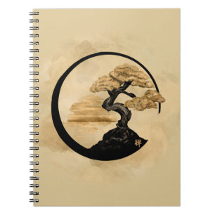 Enso Zen Circle Bonsai - Golden Sunrise Notitieboek