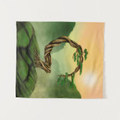 Enso Zen Circle Bonsai Wandkleed (Voorkant (horizontaal))