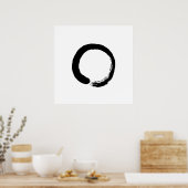 Ensō Zen Circle Calligraphy Poster (Keuken)
