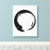 Enso Zen Circle Canvas Afdruk (Insitu (Houten vloer))
