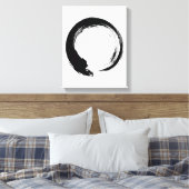 Enso Zen Circle Canvas Afdruk (Insitu (Slaapkamer))