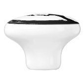 Enso Zen Circle en Bonsai Tree Keramische Knop (Zijkant)