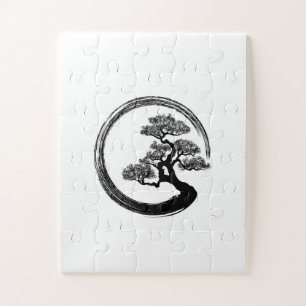 Enso Zen Circle en Bonsai Tree Legpuzzel