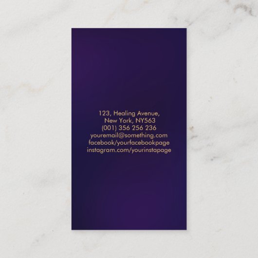 Enso Zen Circle Sakura Tree - Pastel Blossom Visitekaartje (Achterkant)