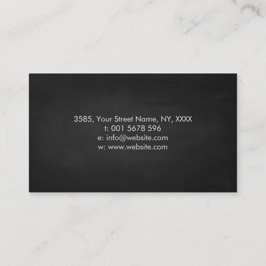 Enso Zen Circle Sakura Tree - Rode kersenbloesem Visitekaartje (Achterkant)