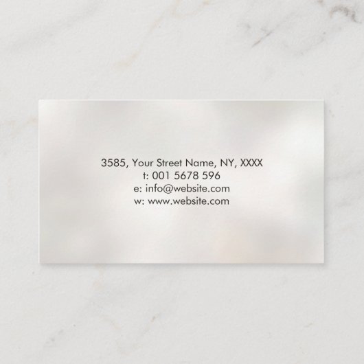 Enso Zen Circle Sakura Tree - Rode kersenbloesem Visitekaartje (Achterkant)