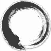 Enso Zen Circle Sticker (Voorkant)