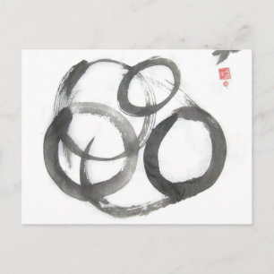 Enso Zen Circles Art Briefkaart