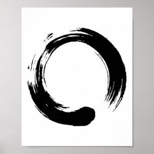 Enso, Zen, Cirkel, Symbool, Boeddhisme, Boeddha, M Poster