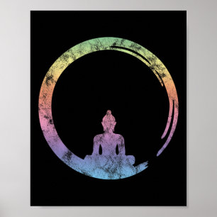 Enso, Zen, Cirkel, Symbool Boeddhisme Boeddha Medi Poster