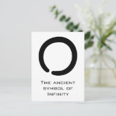 Enso Zen-symbool Briefkaart (Staand voorkant)