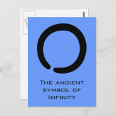 Enso Zen-symbool Briefkaart (Voorkant / Achterkant)