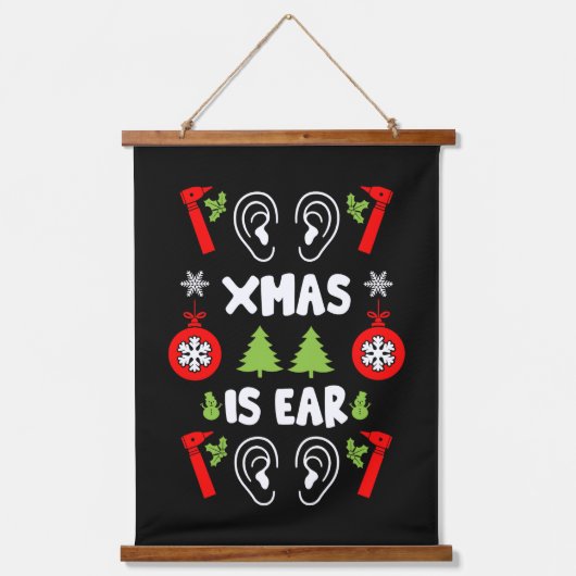 ENT Doctor Christmas Hangend Wandkleed (Voorkant)