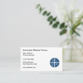 ENT Otolaryngologiste Docteur Carte de visite Médi (Debout devant)