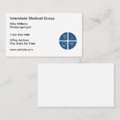 ENT Otolaryngologiste Docteur Carte de visite Médi (Devant / Derrière)