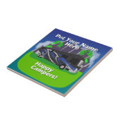 Entegra Aspire RV Blue Happy Camper Design Tegeltje (Zijkant)