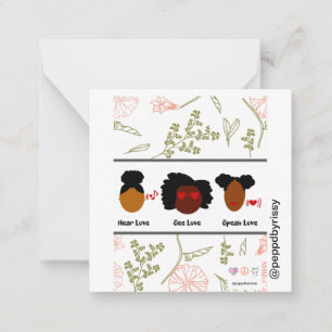 Entendez l'amour, voyez l'amour, parlez la carte