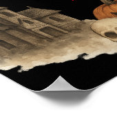 Enter Als Je Durft - Griezelig Spokenhuis Hallowee Poster (Hoek)