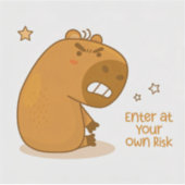 Enter at Your Own Risk Sticker (Voorkant)