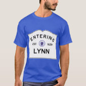 Entering Lynn Massachusetts Commonwealth of Massac T-shirt (Voorkant)