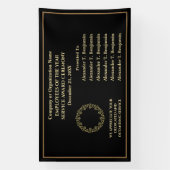 Enterprise Business Gold Black Employees Awards Spandoek (Verticaal)