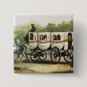 Enterprise Generale des Dames Blanches'' Vierkante Button 5,1 Cm