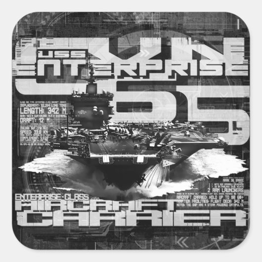 Enterprise Sticker van vliegtuig (Voorkant)