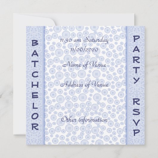 Enterrement de vie de garçon gay - Invitation ours (Dos)