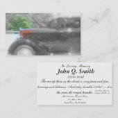 Enterrement nostalgique de camion et carte (Devant / Derrière)