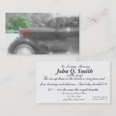 Enterrement nostalgique de camion et carte (Devant / Derrière)