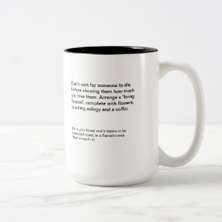 Enterrement vivant de tasse à deux tons