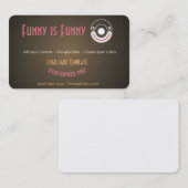 Entertainer Comedy Logo Visitekaartje (Voorkant / Achterkant)