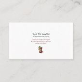 Entertainment Visitekaartje met een Dinosaurus Log (Achterkant)