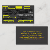 entertainment-visitekaartje visitekaartje (Voorkant / Achterkant)