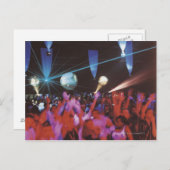 enthousiaste crowddansen briefkaart (Voorkant / Achterkant)