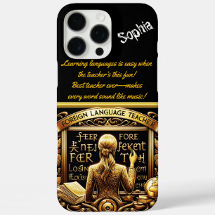 enthousiaste leraar vreemde talen iPhone 16 pro max hoesje