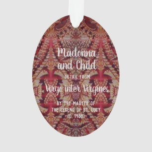 Enthroned Madonna & Child (detail; M 070) Acryl Ornament