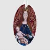 Enthroned Madonna & Child (detail; M 070) Acryl Ornament (voorkant)