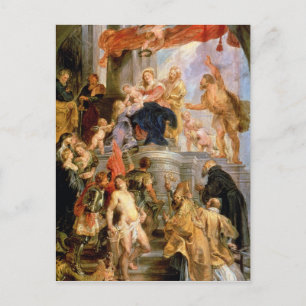 Enthroned Madonna met Child Briefkaart