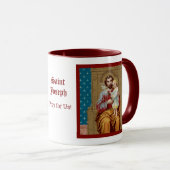 Enthroned St. Joseph met Toddler Christus Child Mok (Voorkant rechts)
