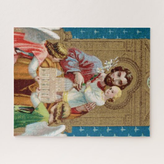 Enthroned St. Joseph Receiving Vatican Maquette Legpuzzel (Horizontaal)