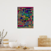 "Enticing Abstract" alt version 18 x 24 in. poster (Keuken)