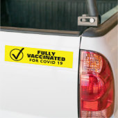 Entièrement vacciné pour 19 voyants Bumper Sticker (Sur camion)