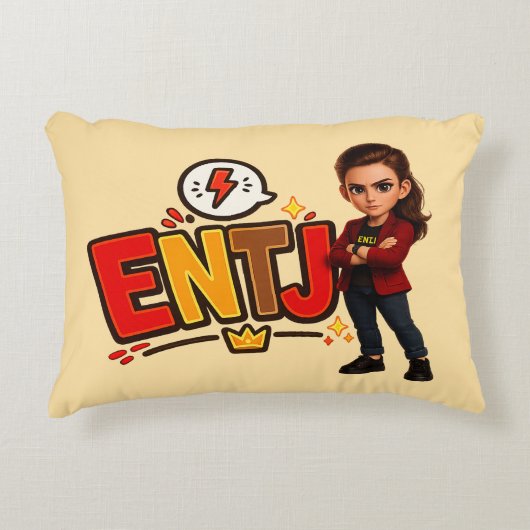 ENTJ — A Conquistadora Visionária Accent Kussen (Voorkant)