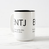ENTJ Verovering dag Mok Gift (Voorkant links)