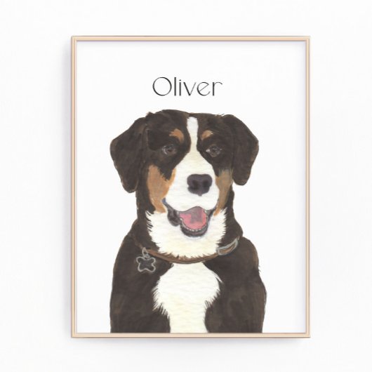 Entlebucher Berghond Kunst Foto Afdruk