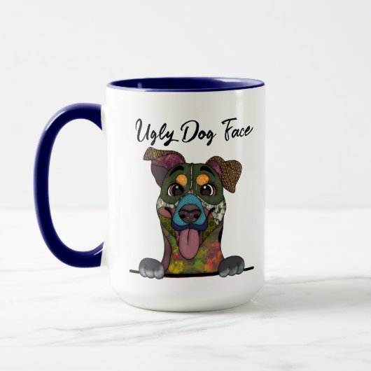 Entlebucher Mountain Dog lelijke mok van het gezic (Links)