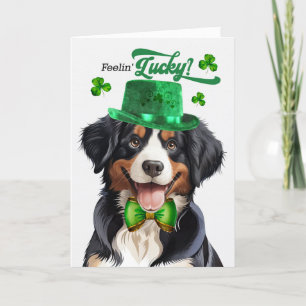 Entlebucher Mountain Dog Lucky St Patrick's Day Feestdagen Kaart